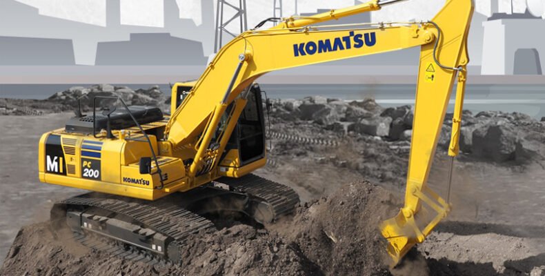 komatsu pc200 8m1 the real construction worker pilihan tepat untuk konstruksi bandara dan pelabuhan